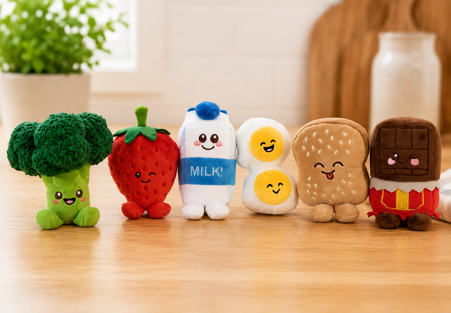 Food Friends Finger Puppets & Basket